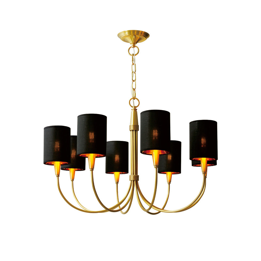 Vakker Limited Brass 5-Light Chandelier — Detail View 8