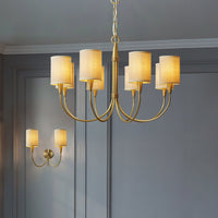 Vakker Limited Brass 5-Light Chandelier — Detail View 2