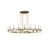 Ravelle Glass Round Chandelier, Modern luxury style, suitable for restaurants and hotel lobbies