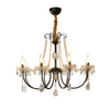 Regalia pearl Crystal Black Chandelier, classic European style, suitable for dining room and living room
