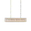 San Marco Rectangular Chandelier, Modern light luxury style, suitable for high-end hotels and long, narrow restaurants