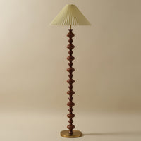 Sculpted Rhythm Wood Floor Lamp - Vakkerlight