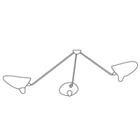 Serge Mouille Ceiling Lamp B - Vakkerlight