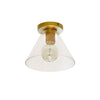 Utilitaire Funnel Globe Socket Shade Flushmount Light, Modern minimalist style, Suitable for kitchens and hallways