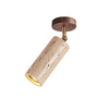 Travertine cylindrical Solis Stone Spotlight, minimalist and luxurious style, suitable for living room feature walls and walk-in closets