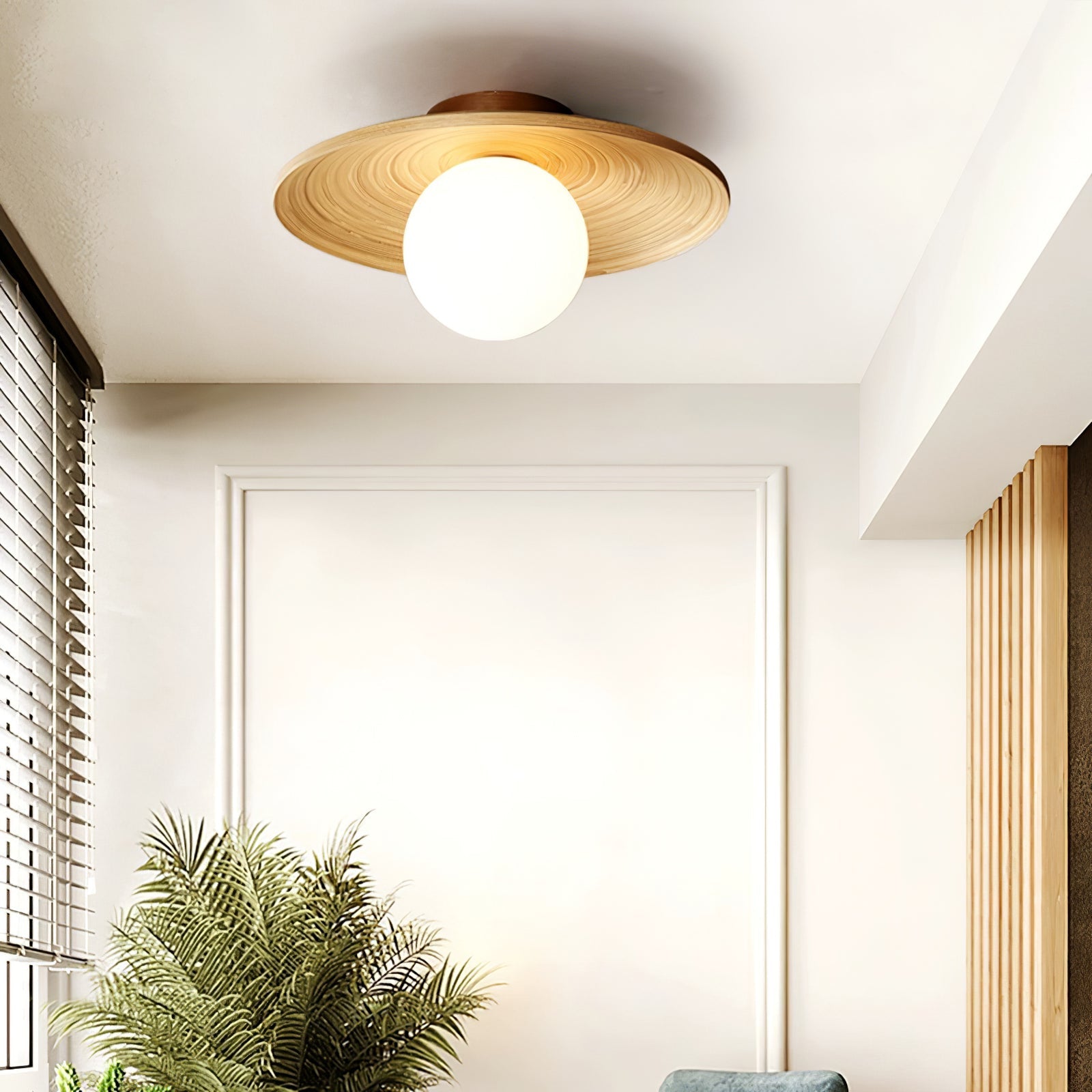 Soluna Wood Ceiling Light - Vakkerlight