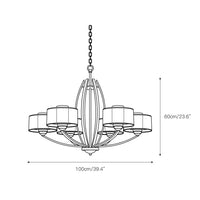 Vakker Limited Avira 6-Light Chandelier — Detail View 4