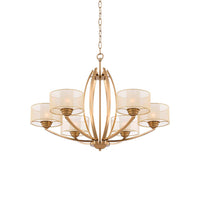 Vakker Limited Avira 6-Light Chandelier — Brass Mid-Century Wholesale Lighting for Dining Rooms