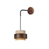 Stonova curved bracket Travertine Wall Sconce, modern minimalist style, suitable for bedrooms and studies.