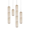 Tekio Silk Lantern Washi Paper Pendant Lamp, Modern Wabi-Sabi Style, Suitable for Kitchen Island and Dining Room