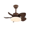 Terra Walnut Ceiling Fan Light, Modern minimalist style, suitable for bedrooms and study rooms