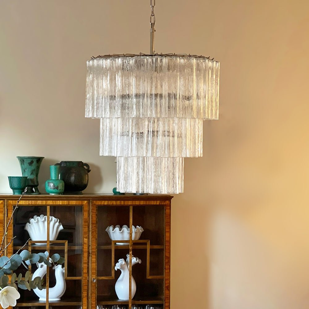 Tiered Tube Murano Glass Chandelier - Vakkerlight