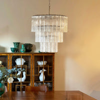 Tiered Tube Murano Glass Chandelier - Vakkerlight