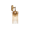 Timon Brass Crown Wall Lamp, French Vintage style, suitable for villas and hotel lobbies