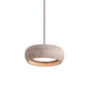 Travertine Drum Pendant Lamp, Wabi-sabi style, suitable for kitchen island and dining room