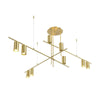 Gerhort Cylindrical Beam Tribes Chandelier, Modern minimalist style, suitable for restaurants and bars