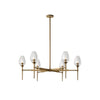 Tulip Round Chandelier, American modern minimalist style, suitable for residential living room and dining room