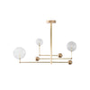 Universe Brass Chandelier, Mid-century modern style, suitable for living rooms and dining rooms