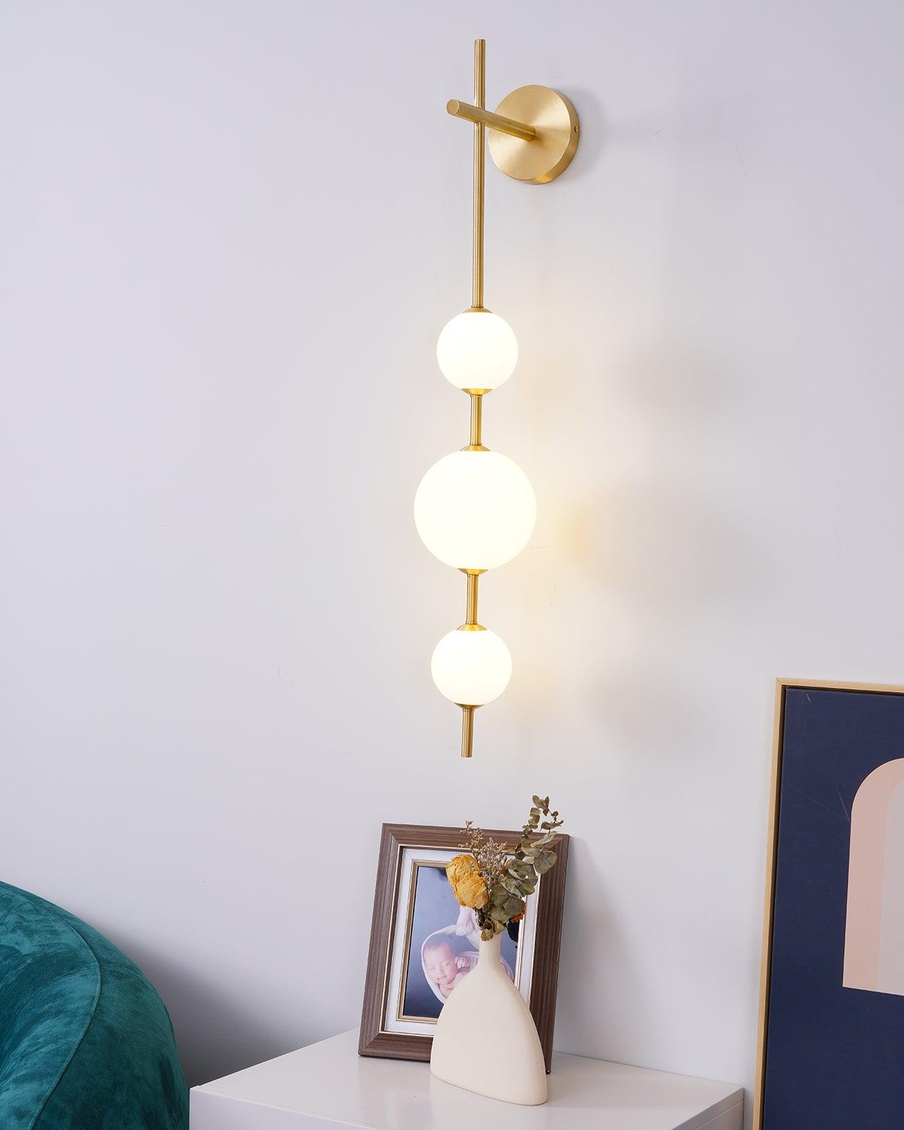 Vertical Globe Plug - in Wall Lamp - Vakkerlight