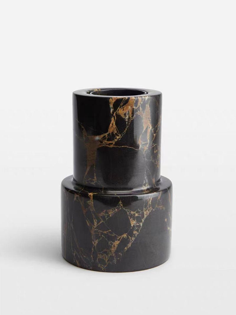 Vetra Noir Marble Vase - Vakkerlight