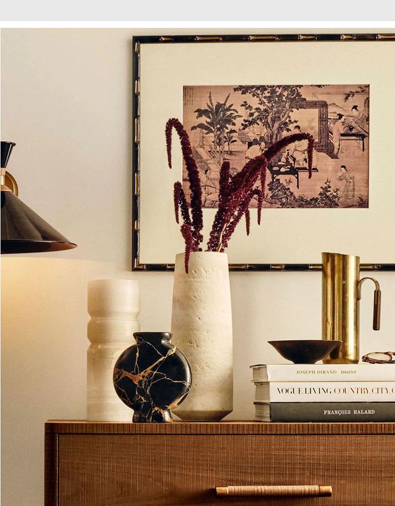Vetra Noir Marble Vase - Vakkerlight