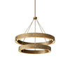 Veuvery Two-Tier Round Chandelier, Modern luxury style, suitable for restaurants and stairwells