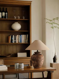Vintage Terracotta Vase Table Lamp - Vakkerlight