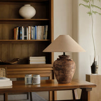 Vintage Terracotta Vase Table Lamp - Vakkerlight