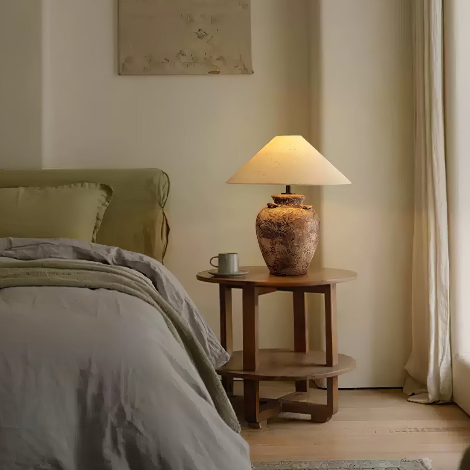 Vintage Terracotta Vase Table Lamp - Vakkerlight