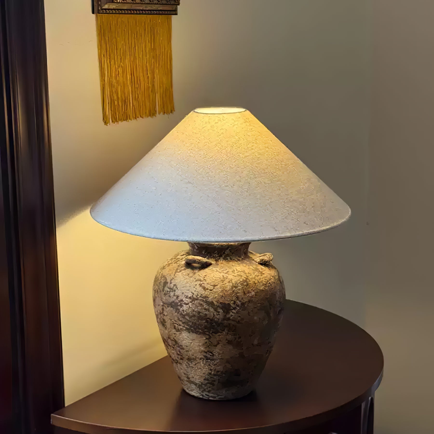 Vintage Terracotta Vase Table Lamp - Vakkerlight