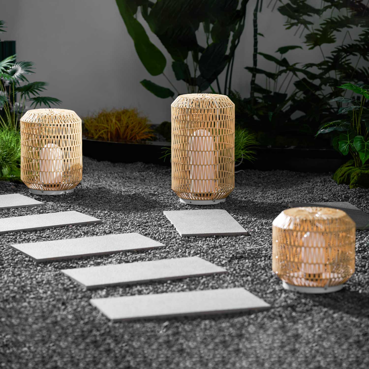 Woven Rattan Outdoor Lamp - Vakkerlight