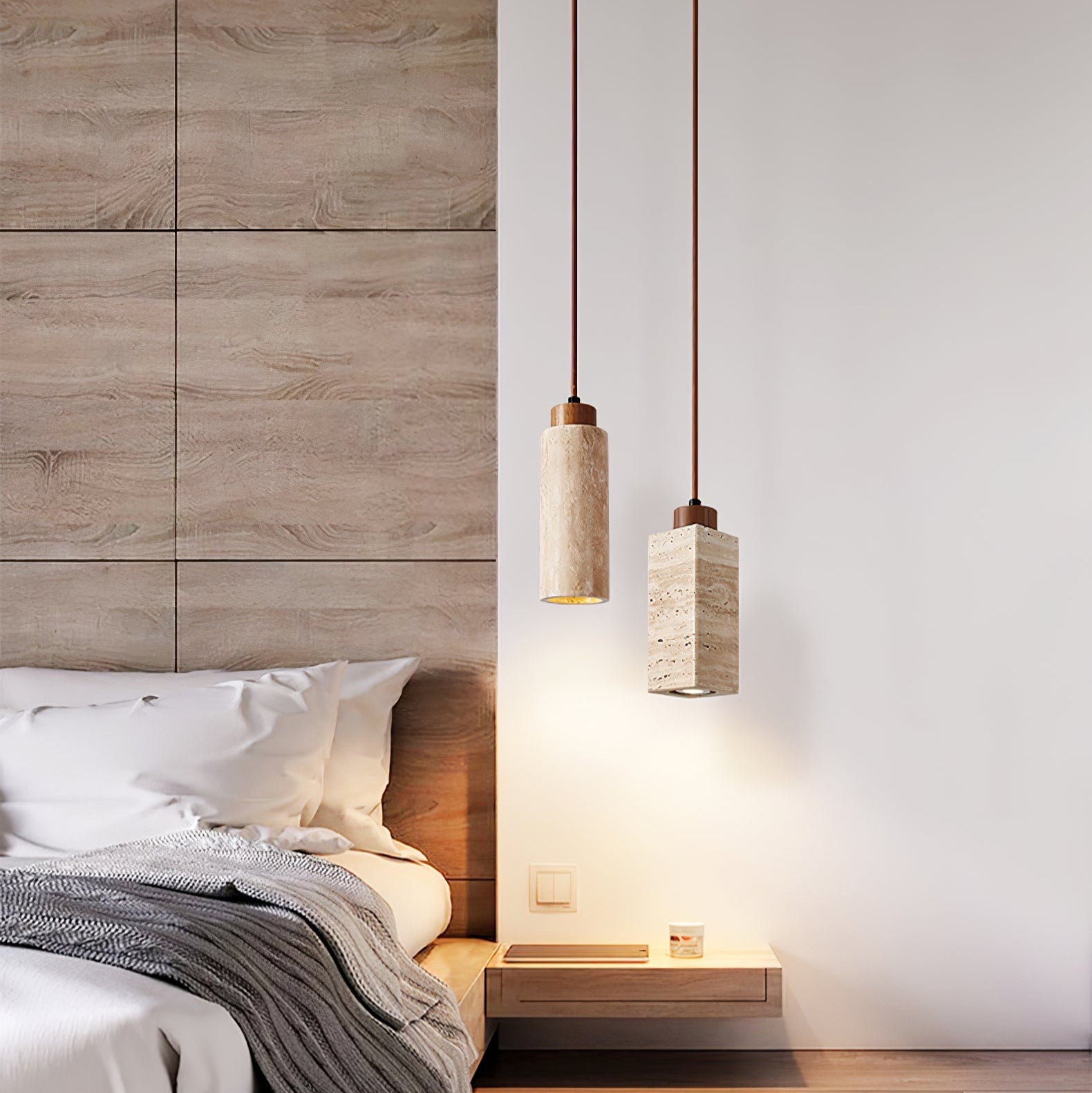 Solvara Travertine Pendant Lamp - Vakkerlight