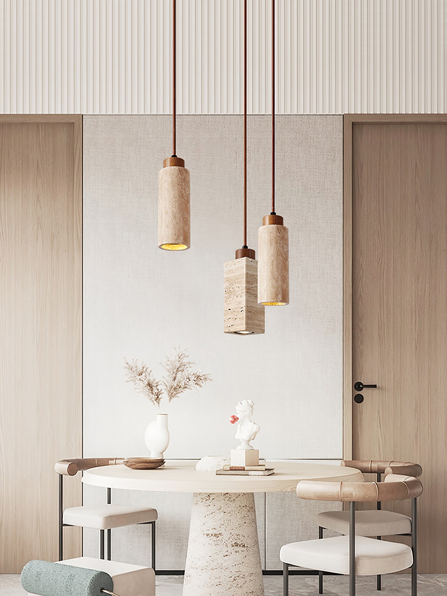 Solvara Travertine Pendant Lamp - Vakkerlight